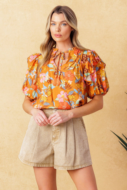 TOTAL FRILL WOVEN TOP Flying Tomato