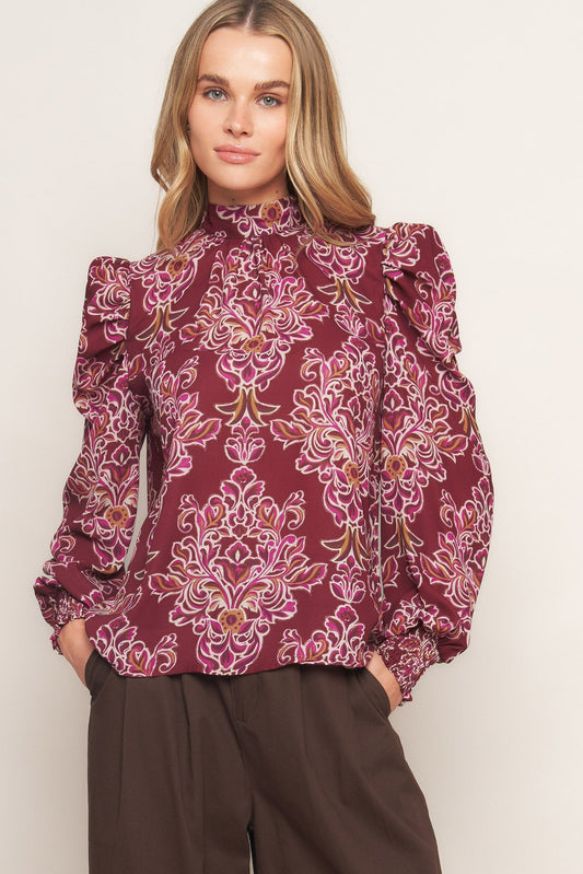 FLOATING ON BY WOVEN TOP Flying Tomato