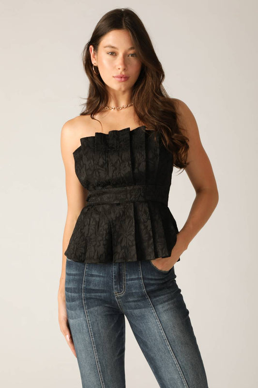 ELEGANT ESSENCE WOVEN TOP Flying Tomato
