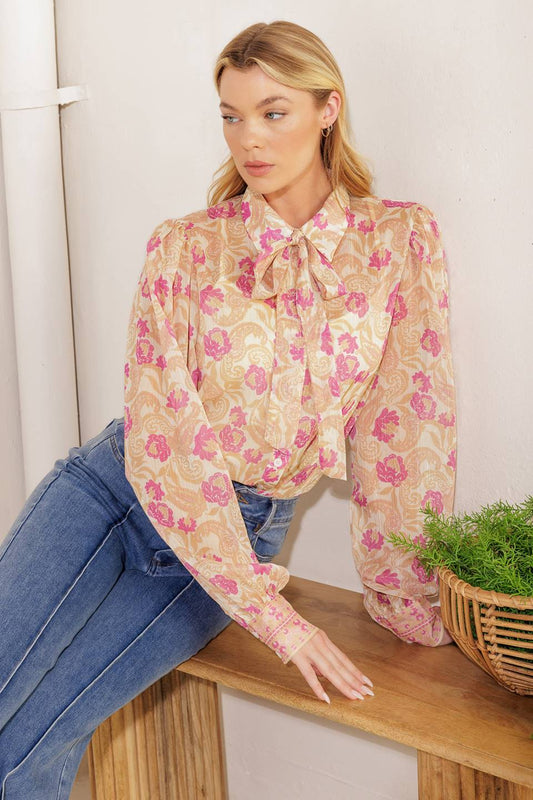 AGAINST THE ODDS WOVEN TOP Flying Tomato