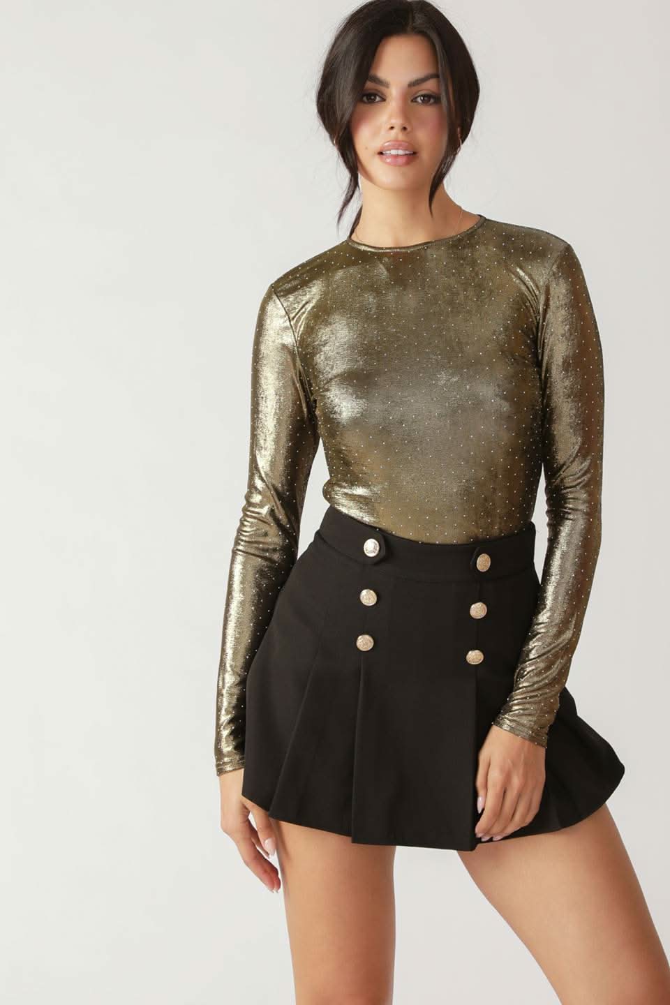 LET'S RIDE EMBELLISHED BODYSUIT