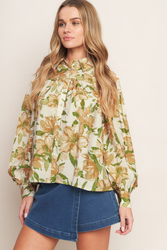 WILDFLOWER BREEZE WOVEN TOP Flying Tomato