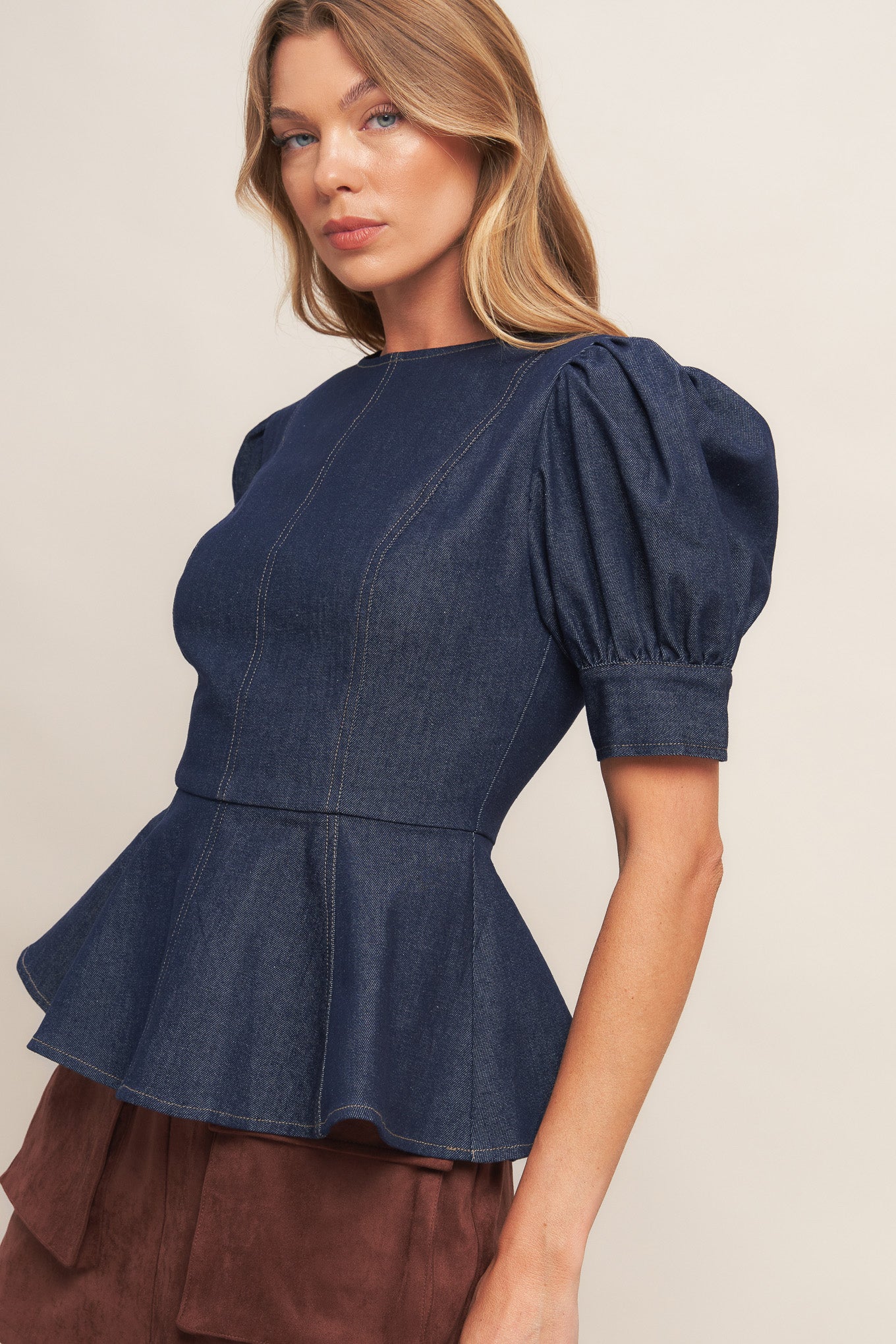 CLASSIC EDGE DARK DENIM TOP