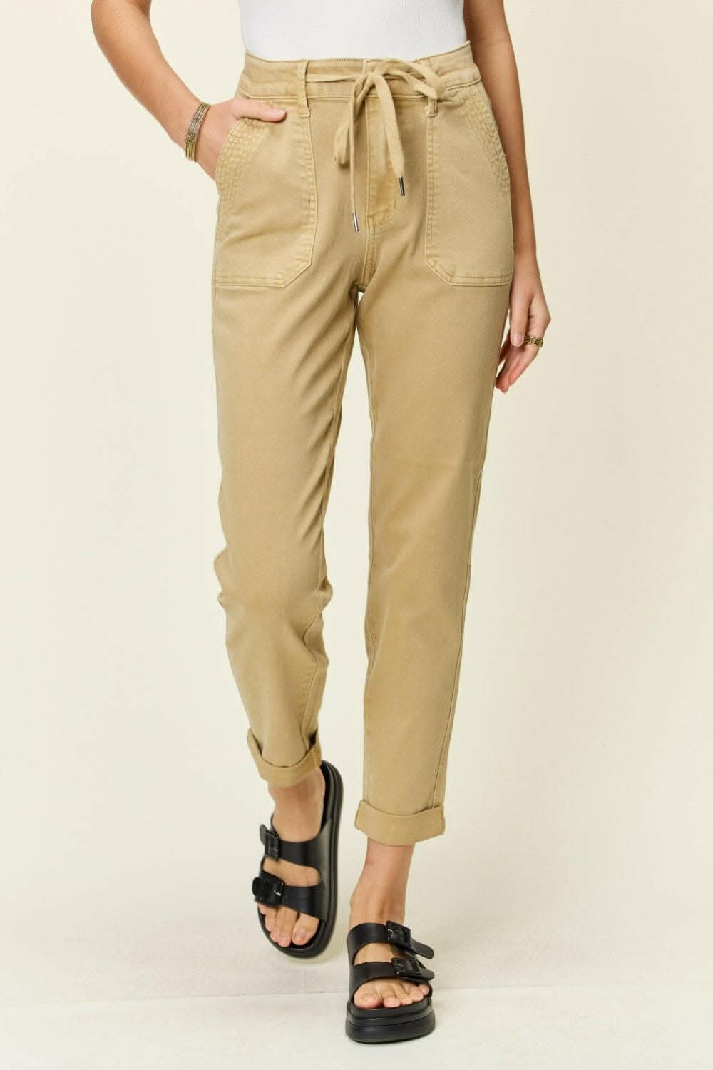 Judy Blue Full Size High Waist Jogger Jeans - Love Salve