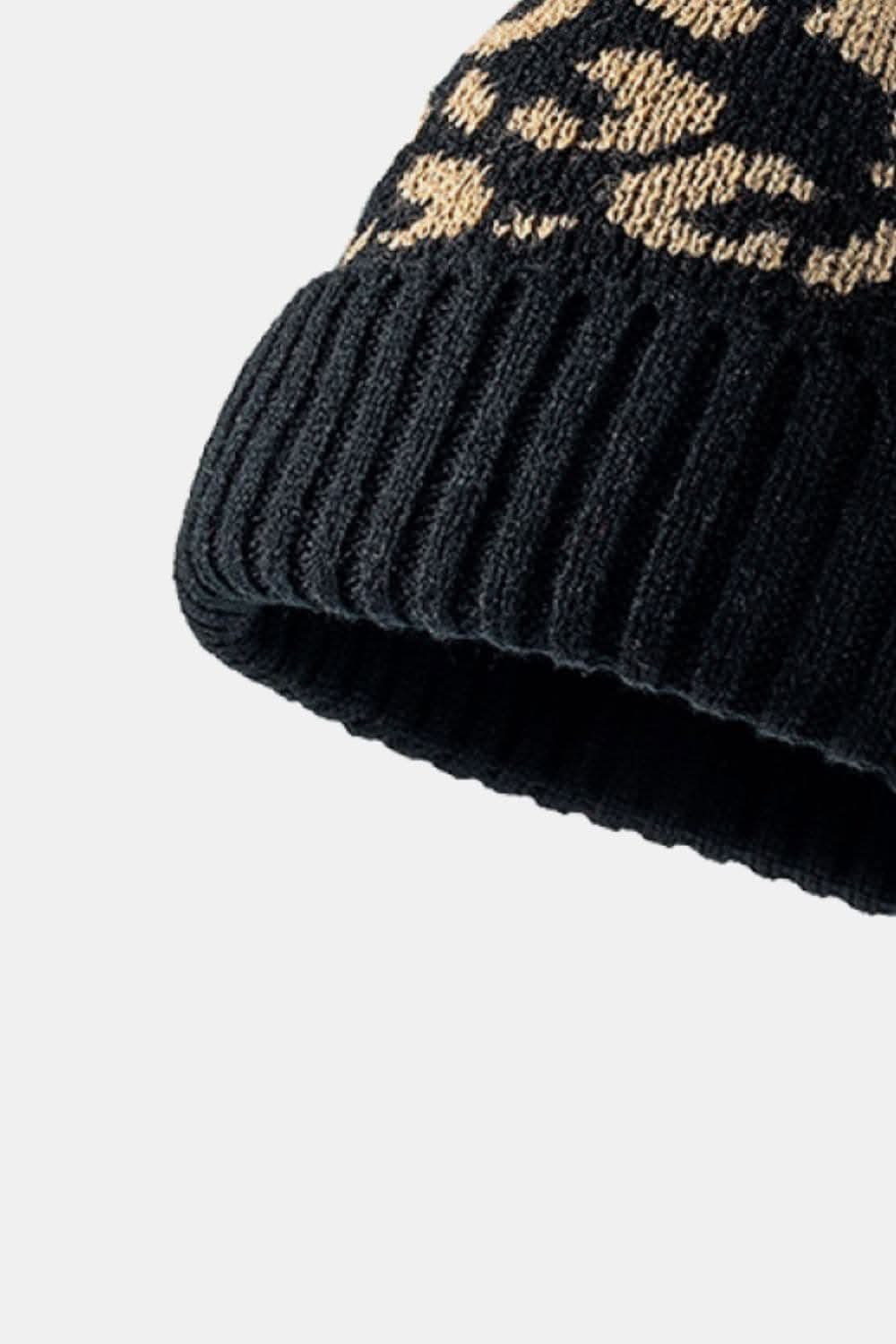 Leopard Print Cuffed Beanie - Love Salve