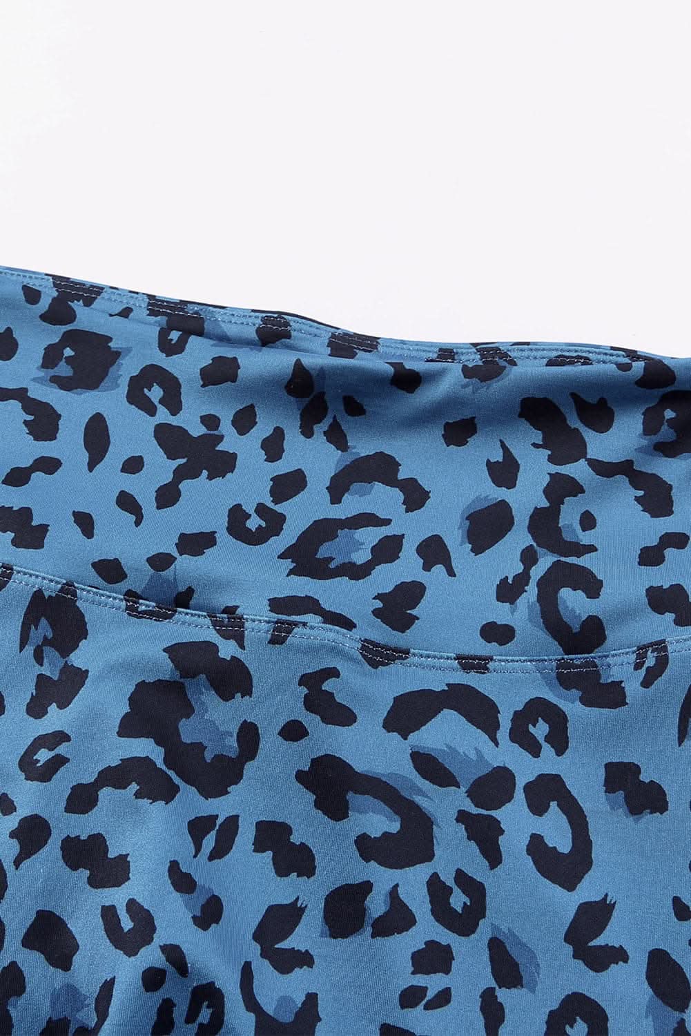 Leopard print leggings - wide waistband