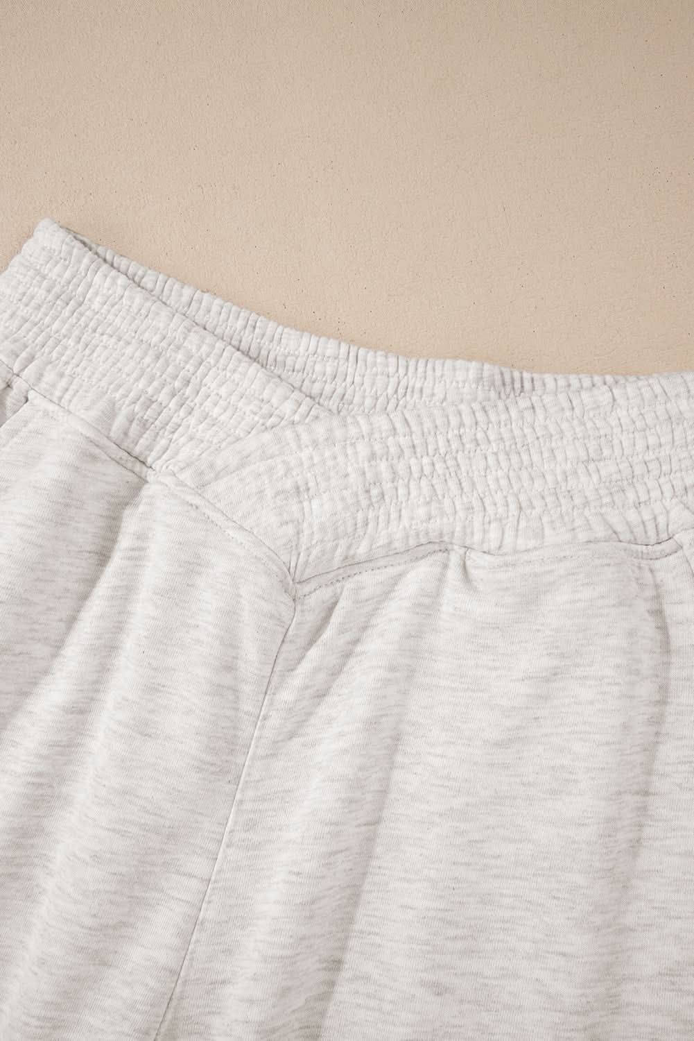 Light grey wide leg lounge pants - Love Salve