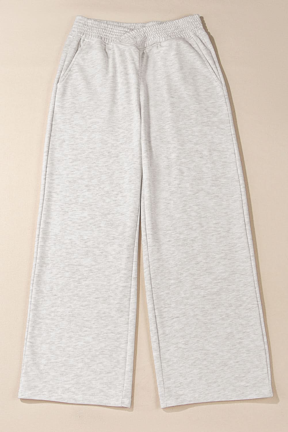 Light grey wide leg lounge pants - Love Salve