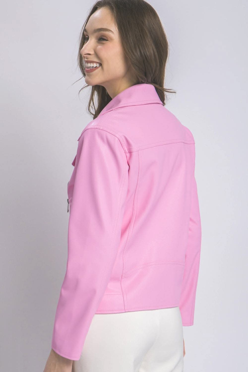 Love Tree Collared Neck Zip Up Jacket - Love Salve