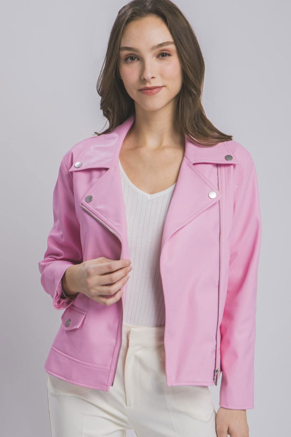 Love Tree Collared Neck Zip Up Jacket - Love Salve