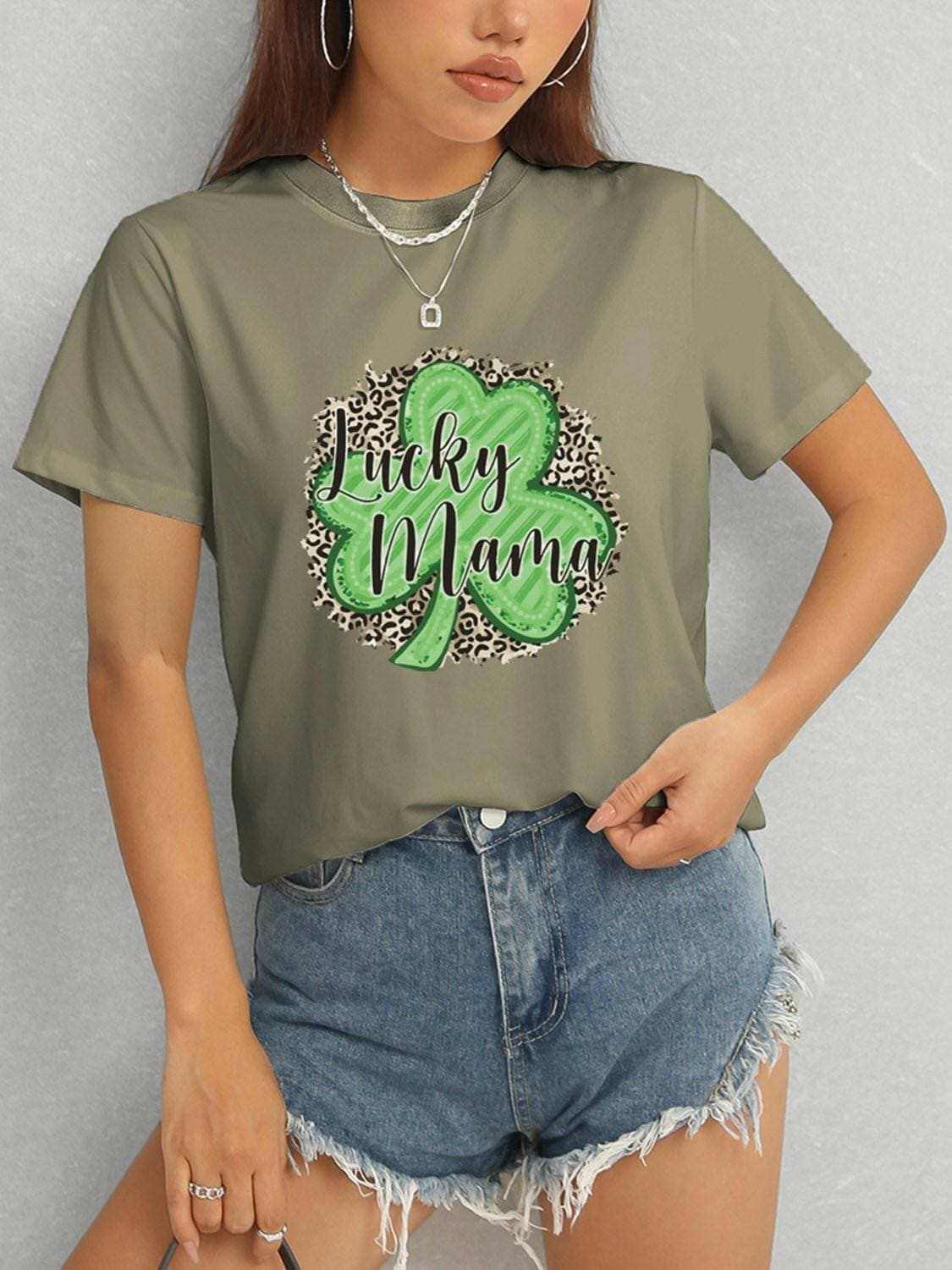 Lucky Mama classic comfort tee