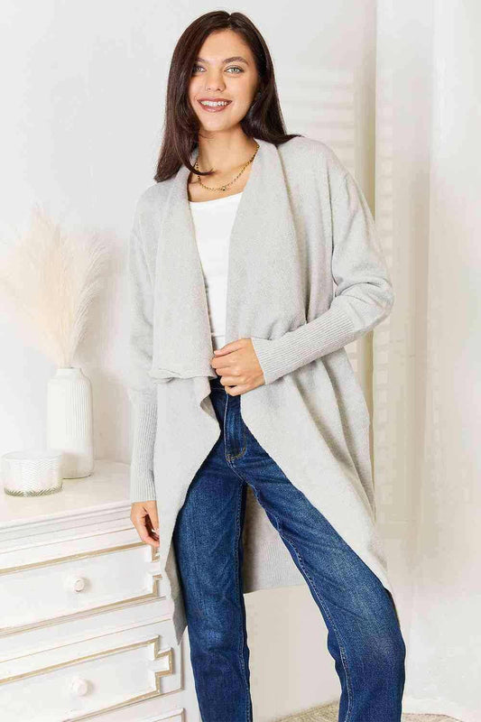 Luxurious pocketed duster cardigan - Love Salve