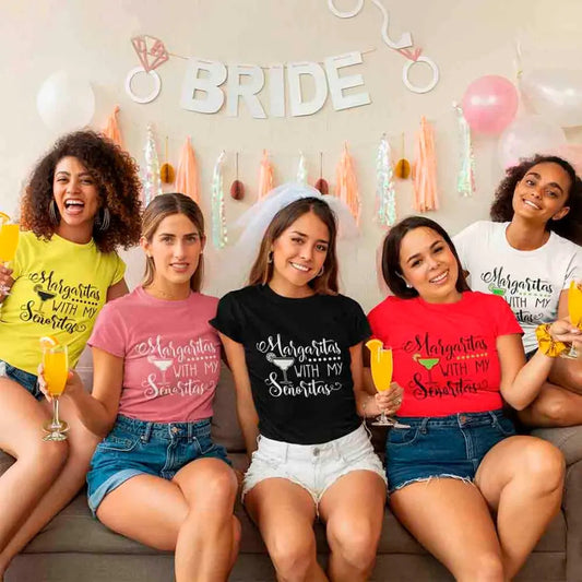 🍸 Margaritas With My Señoritas Best Friends Matching T-Shirts Adorb.co