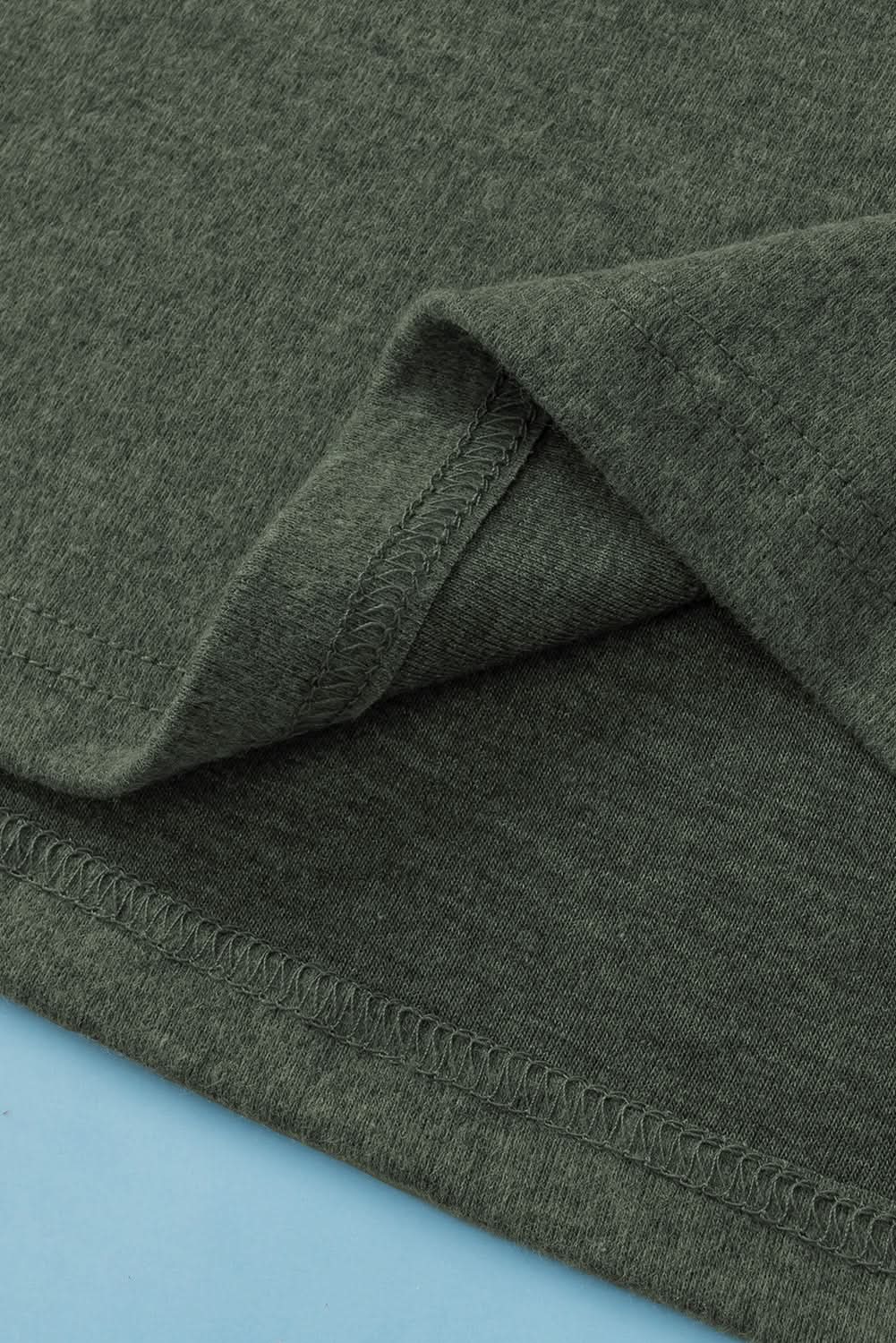 Mist green plus size Henley top - Love Salve