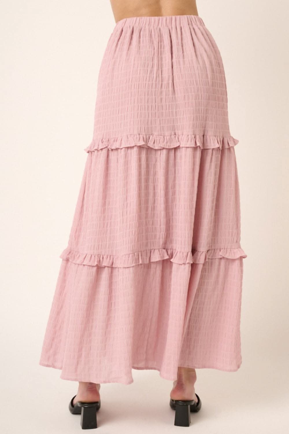 Mittoshop Drawstring High Waist Frill Skirt - Love Salve