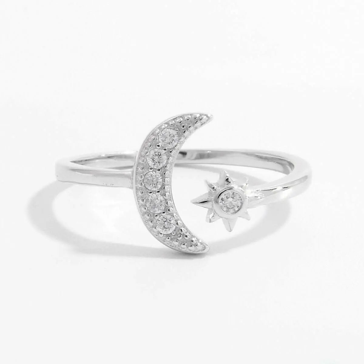 Moonlit elegance sterling silver ring - Love Salve