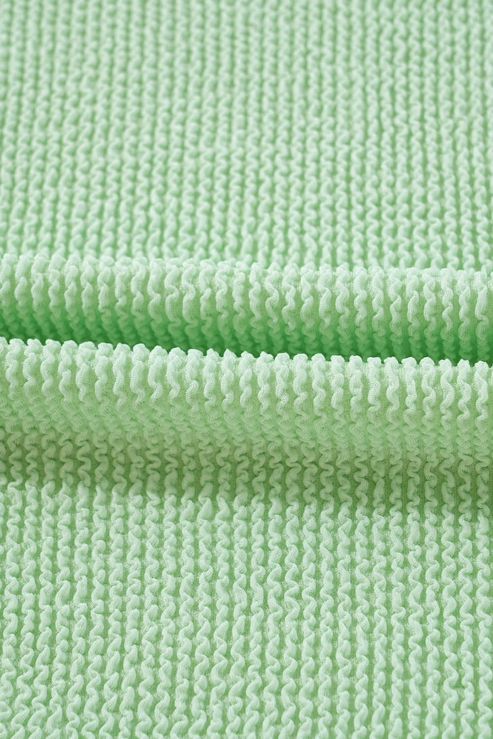 Moonlit jade ribbed pullover top - Love Salve