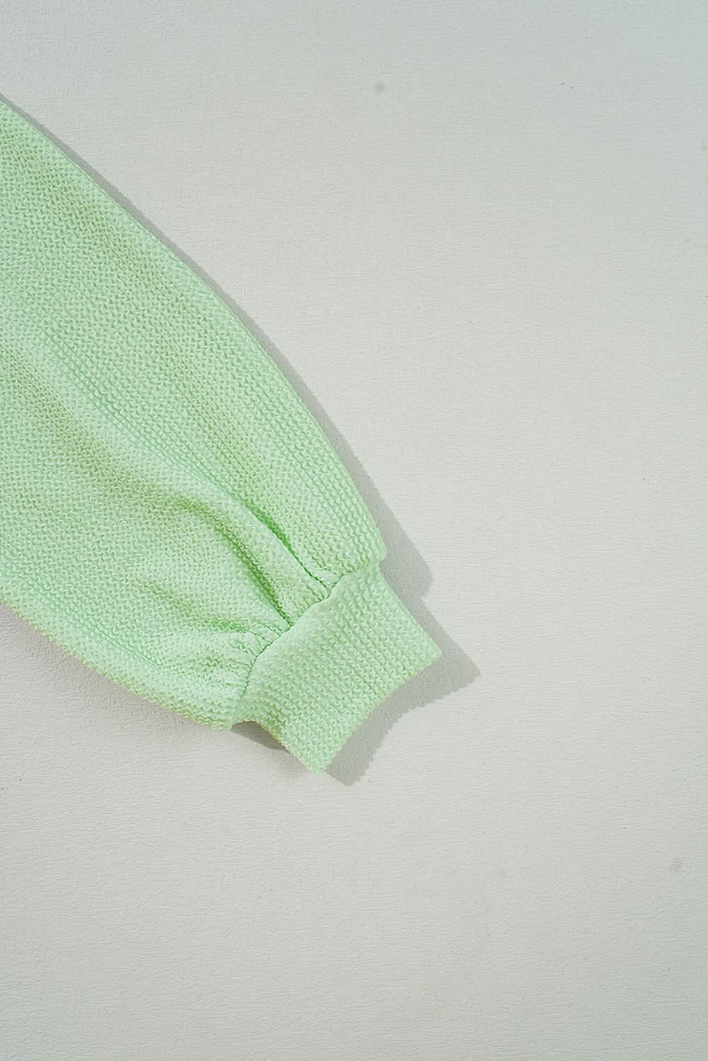 Moonlit jade ribbed pullover top - Love Salve