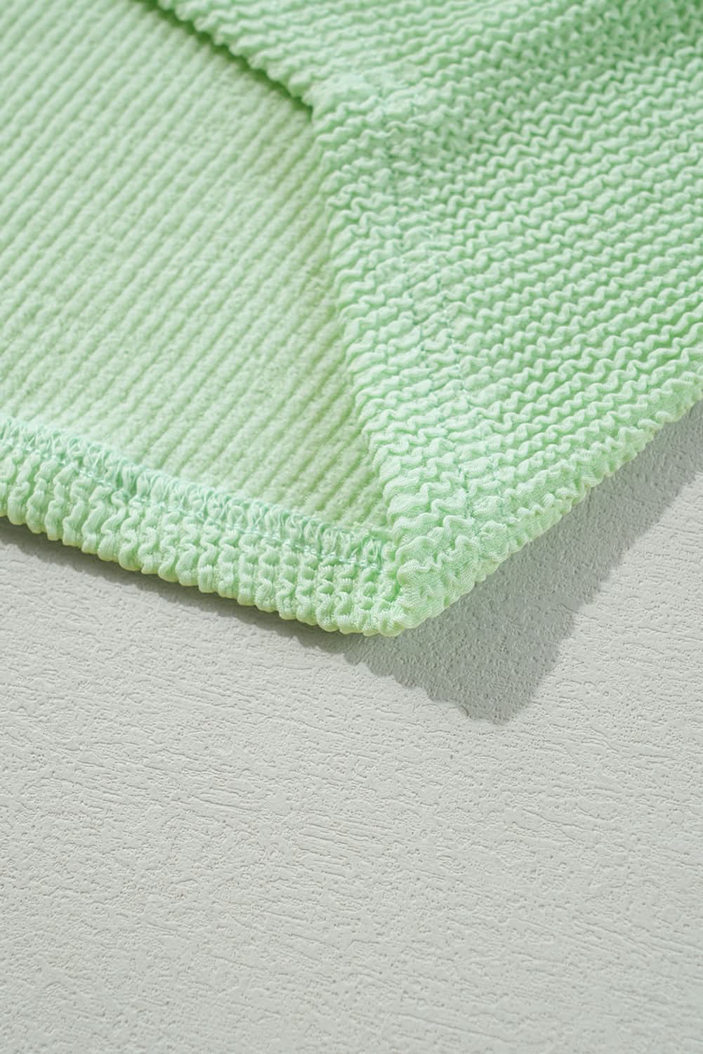 Moonlit jade ribbed pullover top - Love Salve