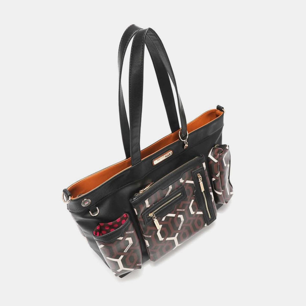 Nicole Lee geometric large tote bag