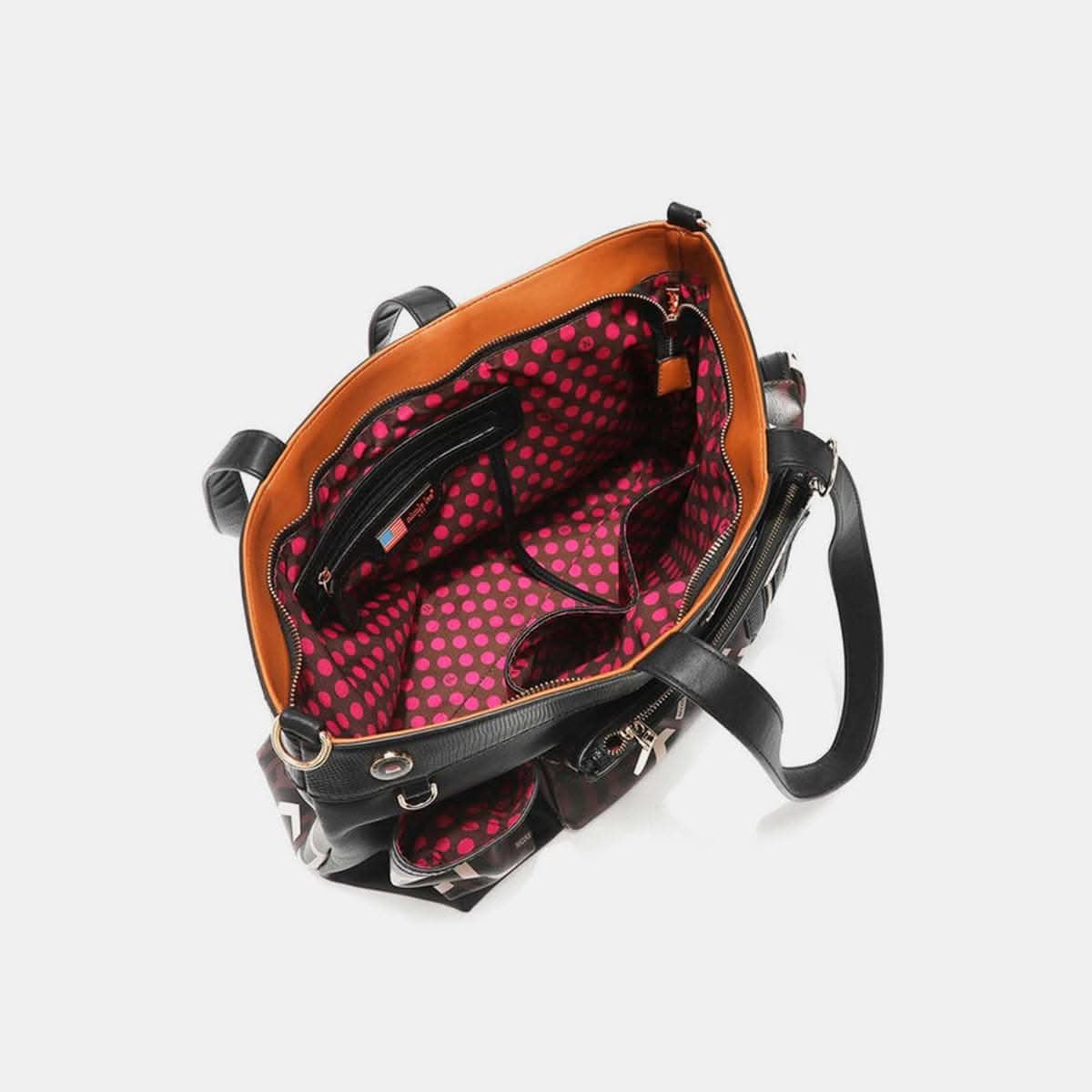 Nicole Lee geometric large tote bag