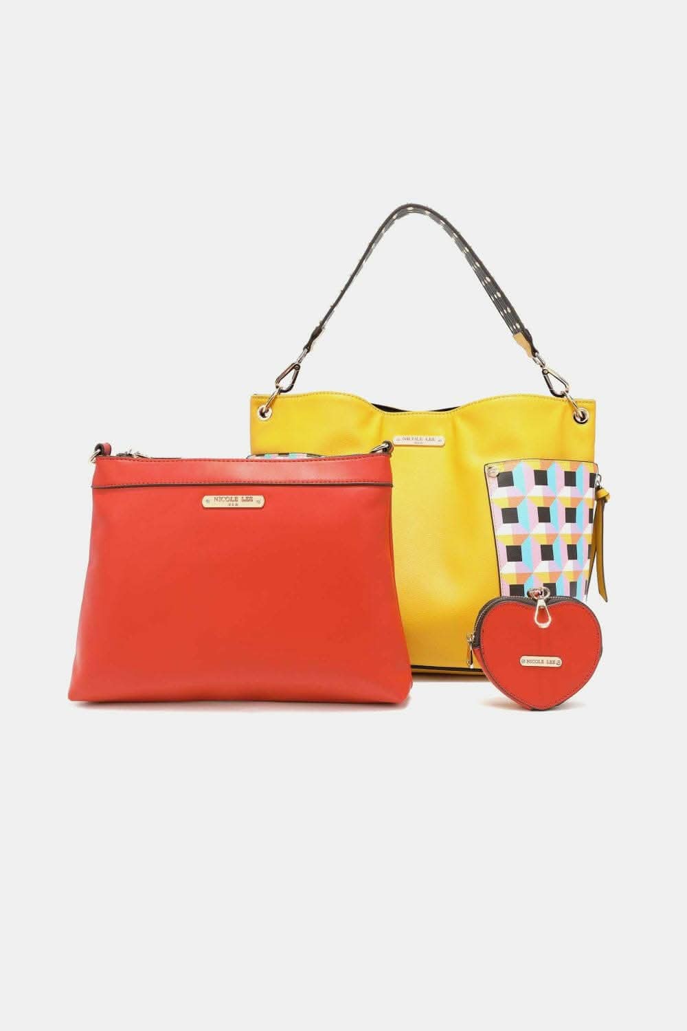 Nicole Lee vegan leather handbag set - Love Salve