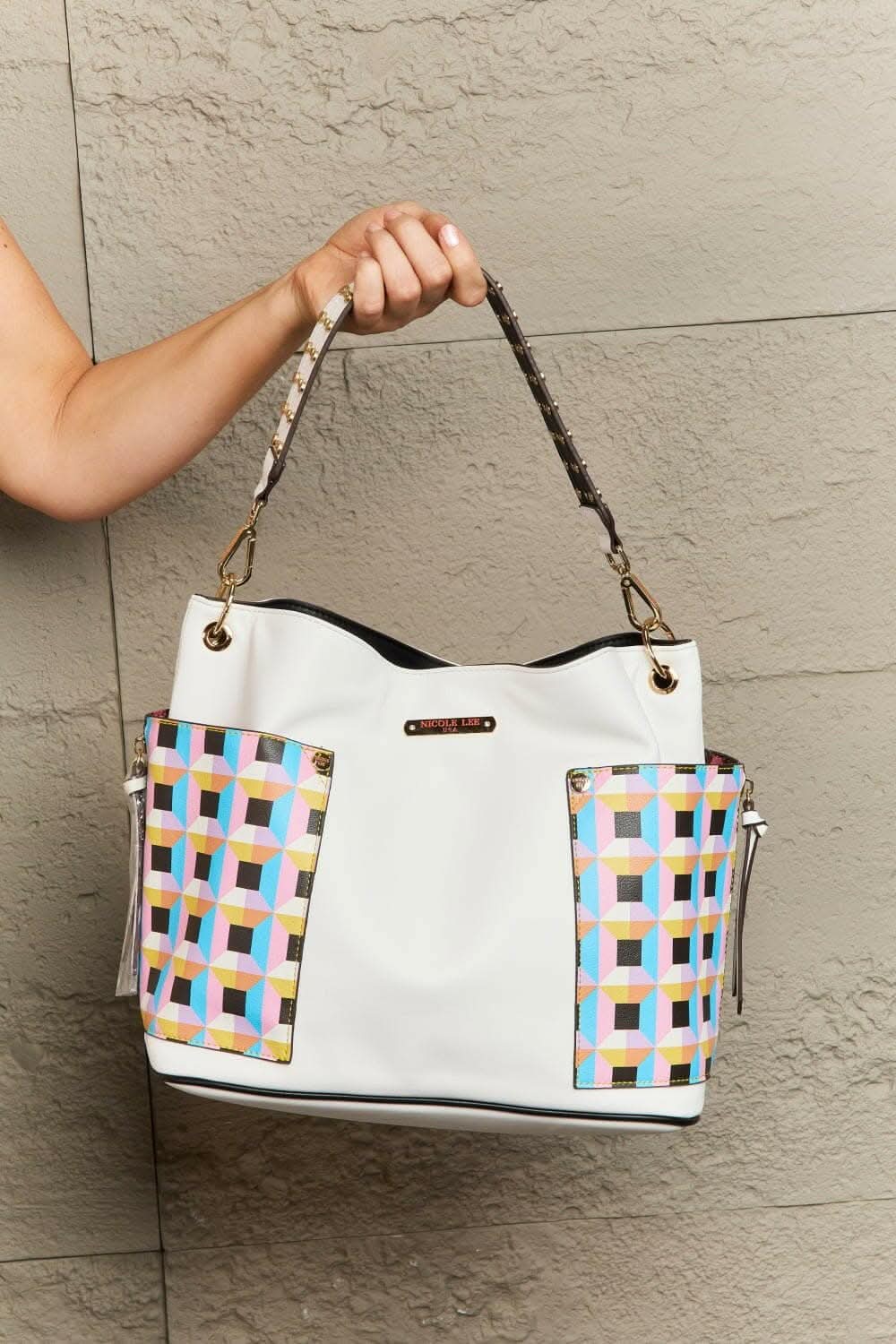 Nicole Lee vegan leather handbag set - Love Salve