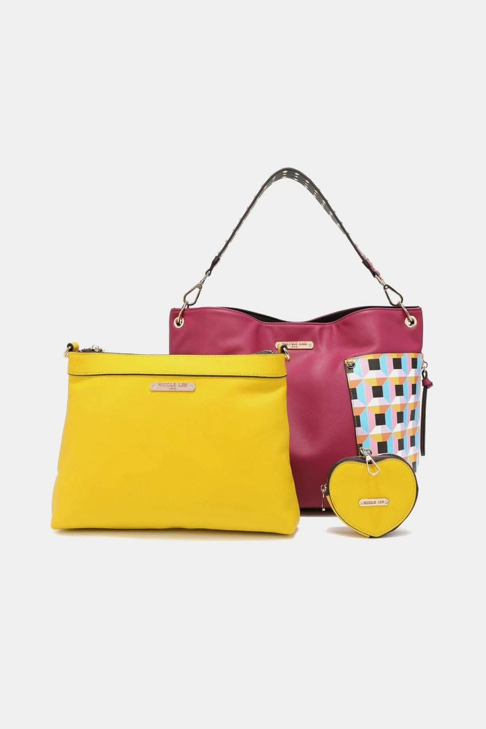 Nicole Lee vegan leather handbag set - Love Salve