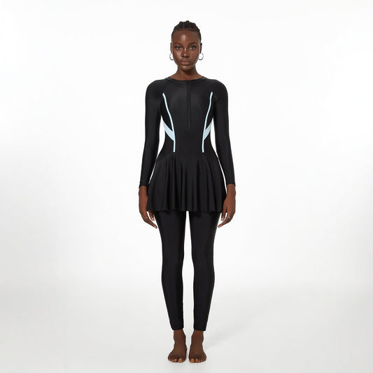 Swimwear Women Belly Covering One Long Sleeve Trousers Spring Surfing Diving Swimsuit Bella Mia