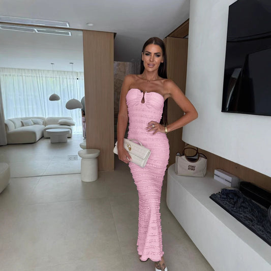 Summer Sexy Slim Tube Top Package Hip Cocktail Dress Bella Mia