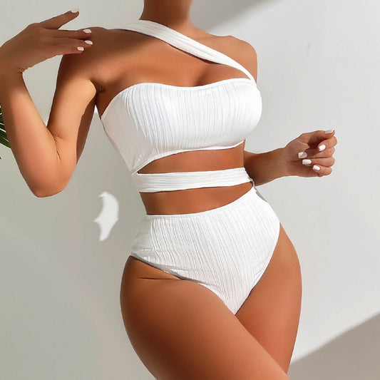 Women Solid Color One Piece Swimsuit Bikini Bella Mia