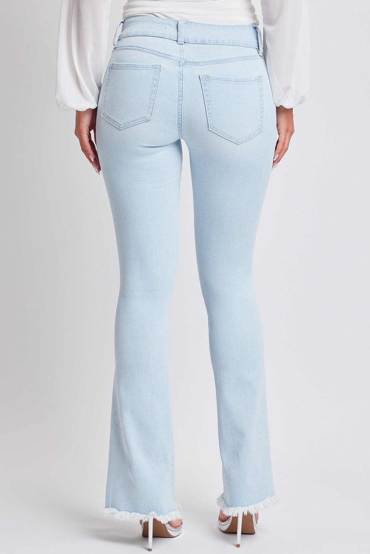 Women's Belted Flare Jeans - Love Salve