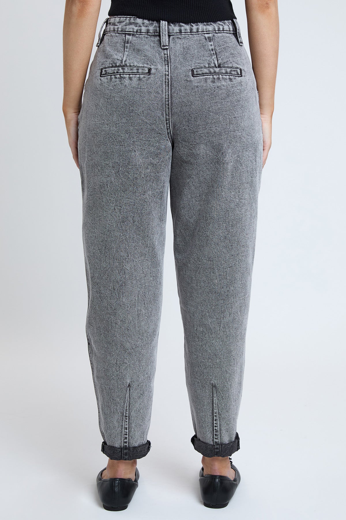 Women's Pleated Mom Jeans - Love Salve