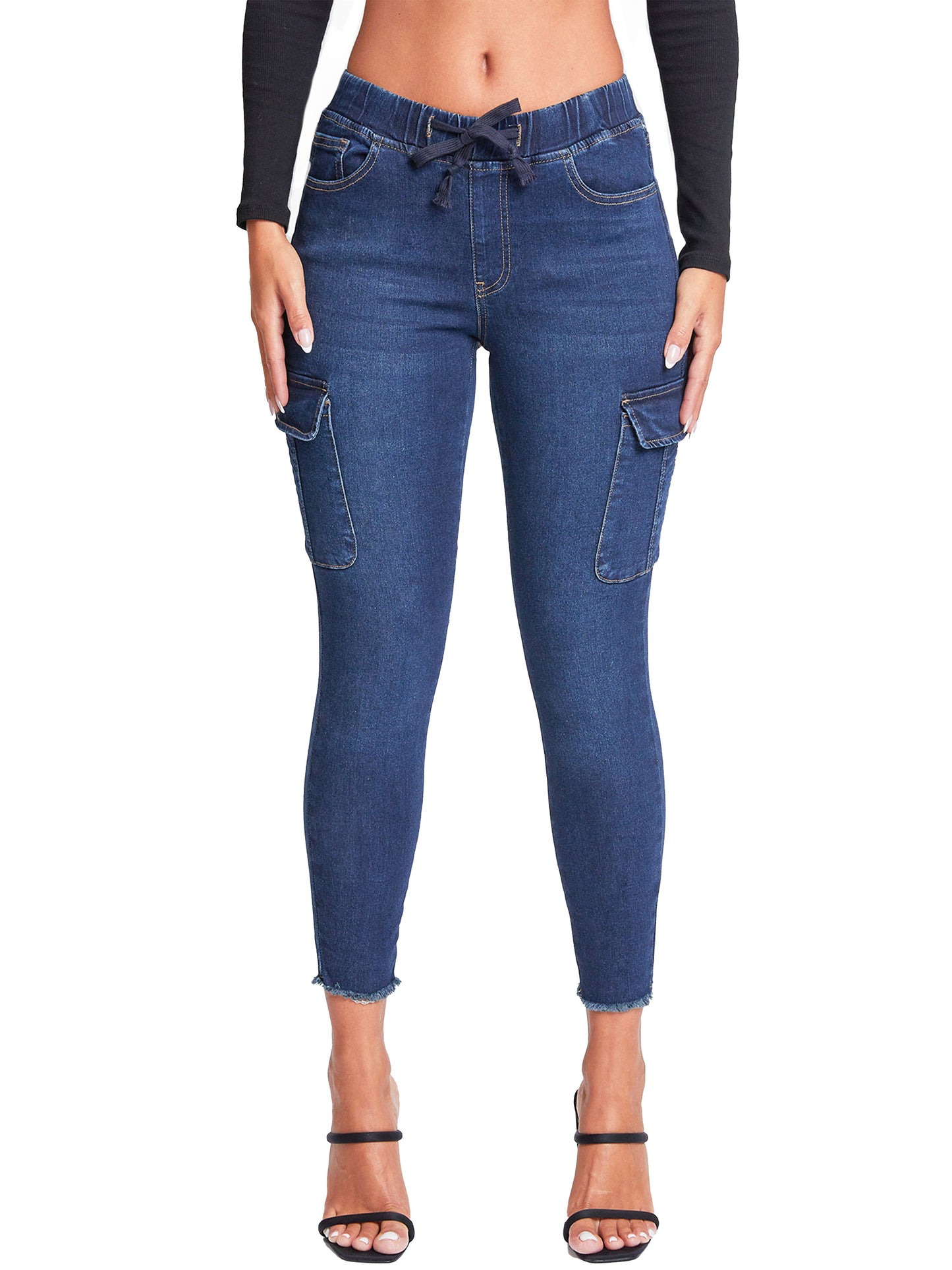 Women's Skinny Cargo Jeans - Love Salve
