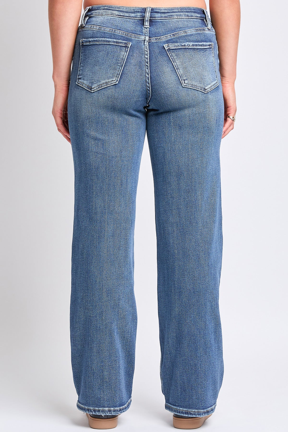 YMI JEANS: Luxe Wide Leg Stretch Jeans