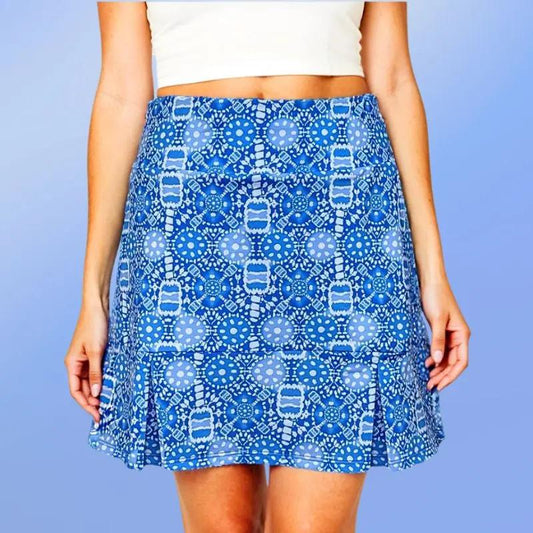 Scottsdale Pleated Skort Peace Love Pickleball Royal Katherine Way
