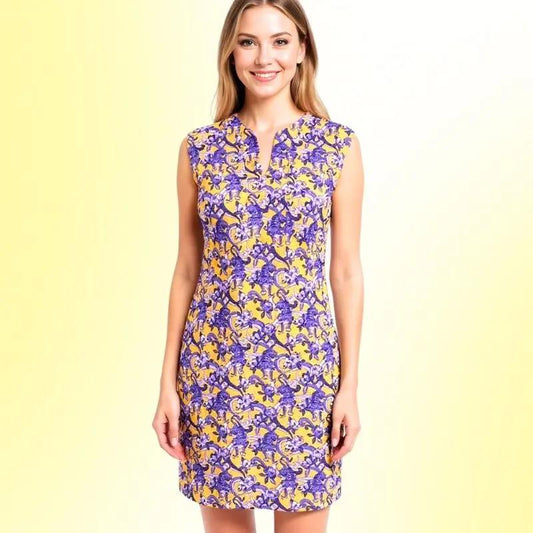 Hampton Sleeveless Tunic Dress LSU Hear Me Roar Collection Katherine Way