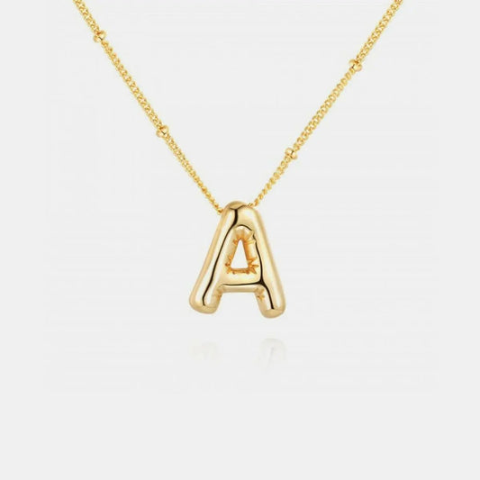 Personalized gold initial necklace - Love Salve