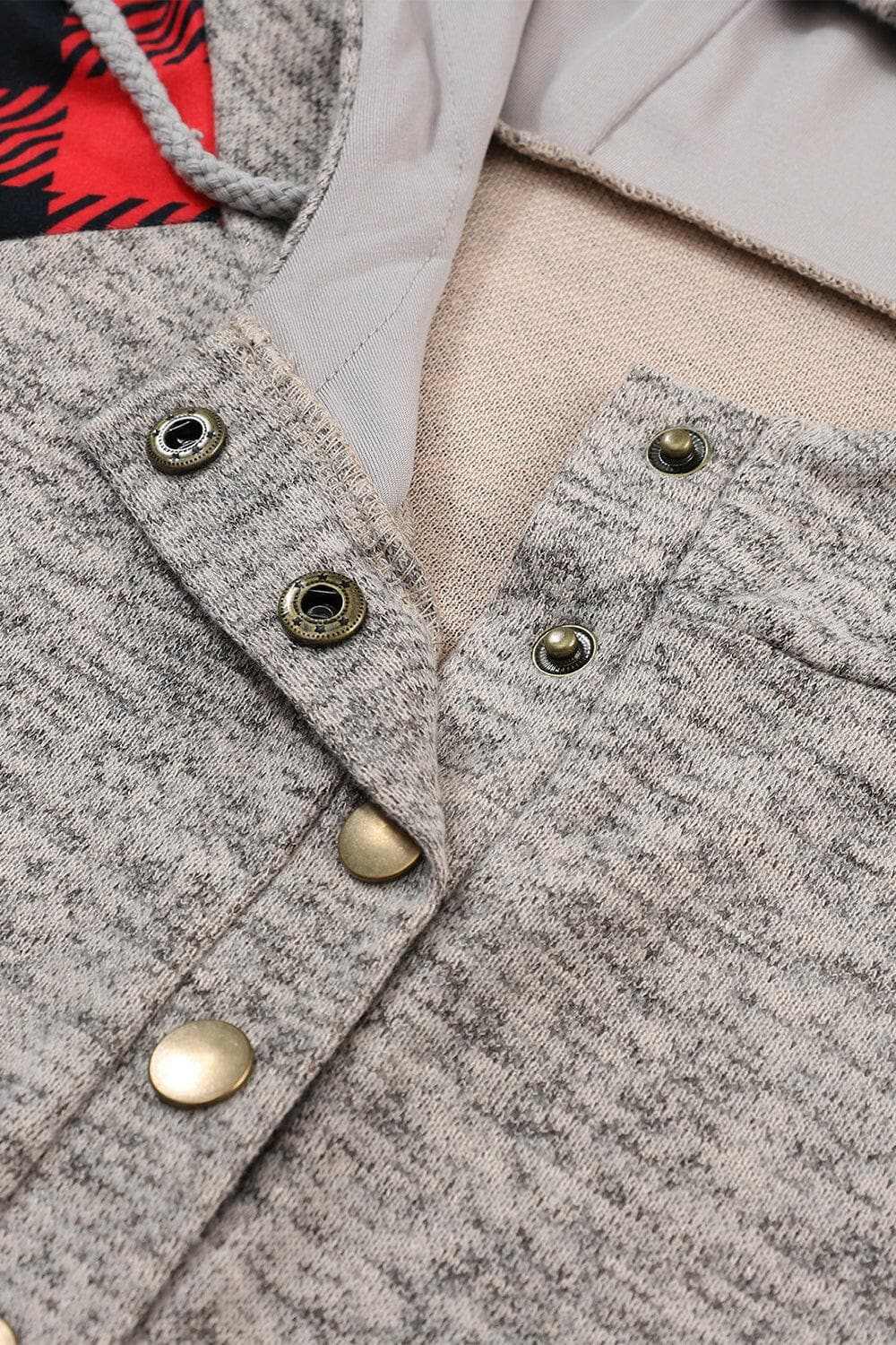 Plaid half snap hoodie for comfort - Love Salve