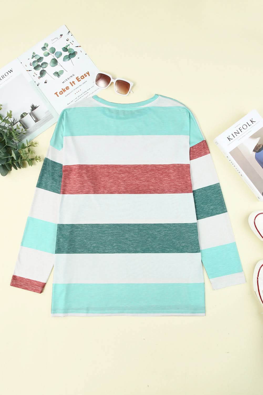 Plus Size Colorblock Pullover - Love Salve