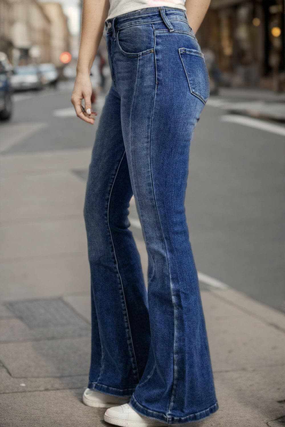 Plus size chic high waist flares - Love Salve