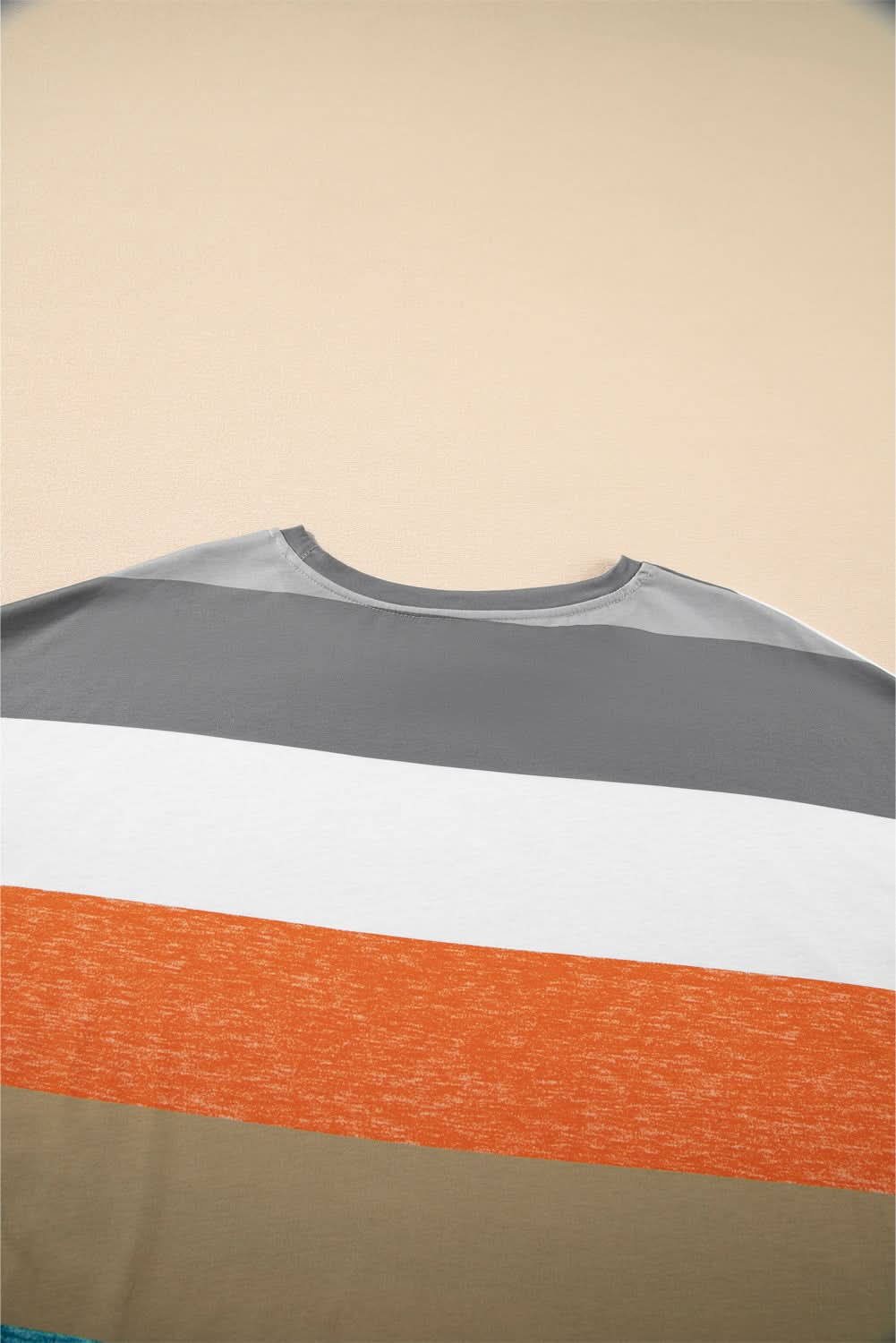 Plus size green stripe pullover - Love Salve