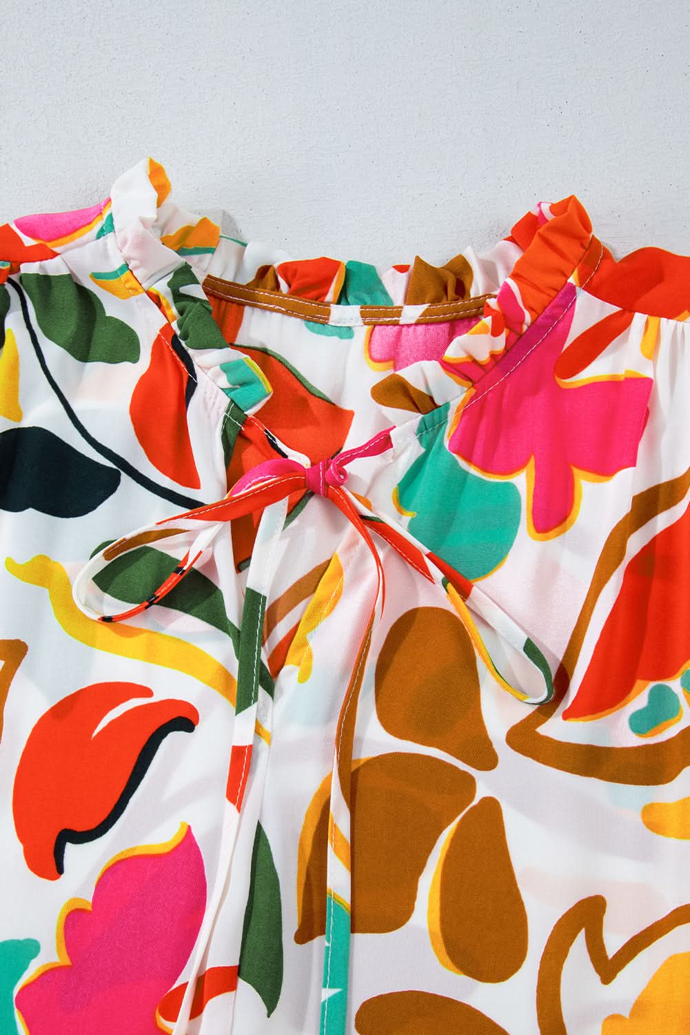 Plus size orange floral dress - Love Salve