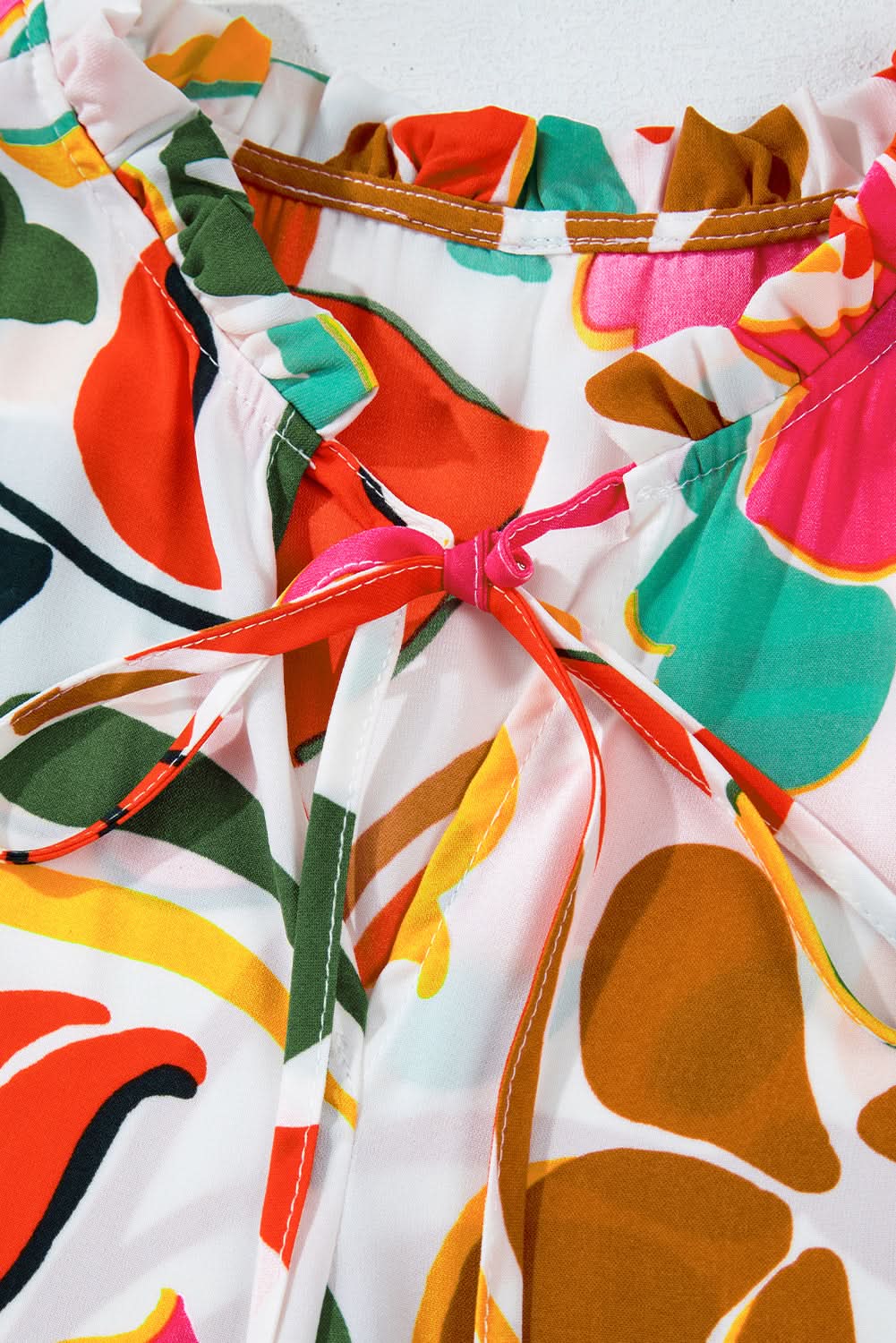 Plus size orange floral dress - Love Salve