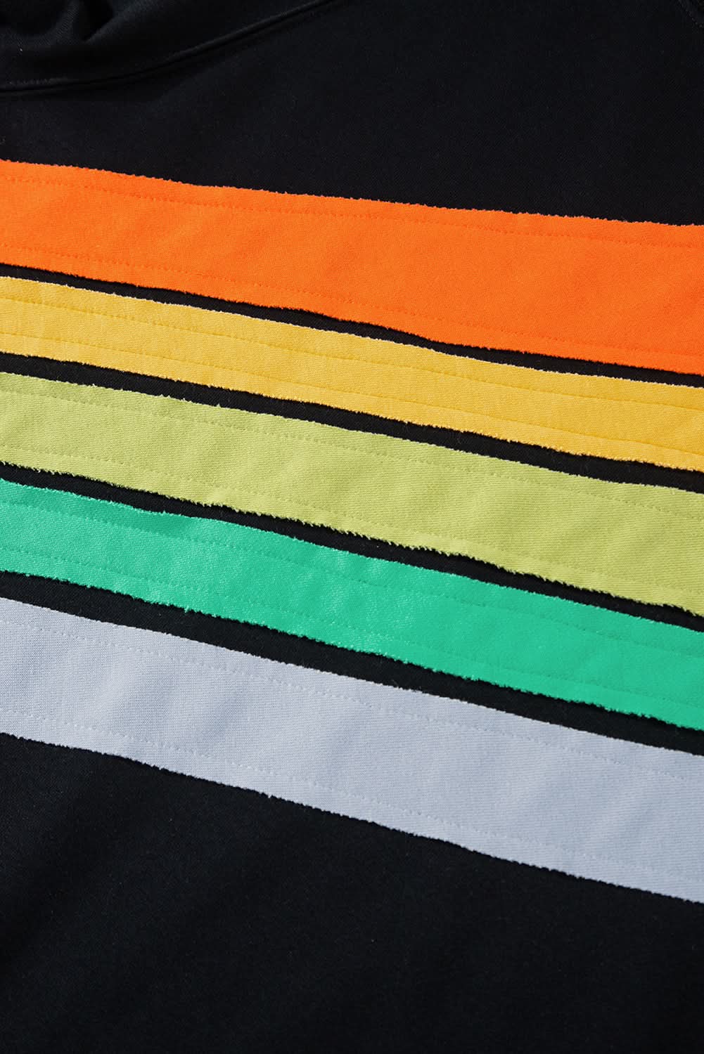 Plus size rainbow raglan sweatshirt - Love Salve