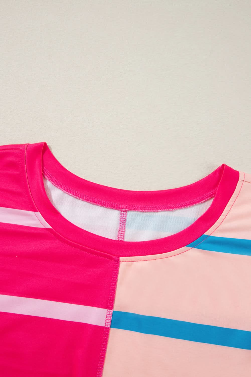 Plus size rose stripe tee - Love Salve