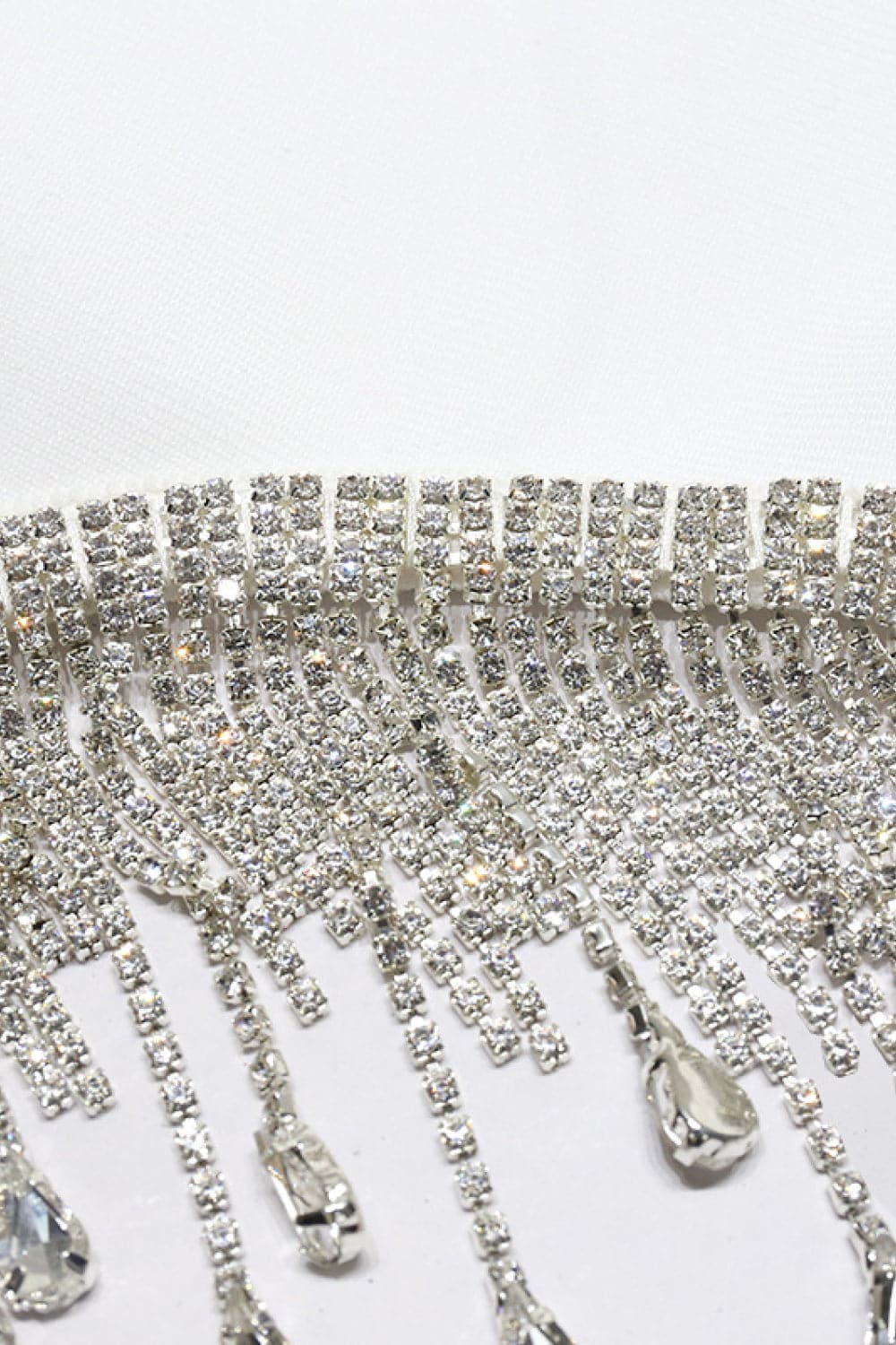 Rhinestone bodycon mini dress