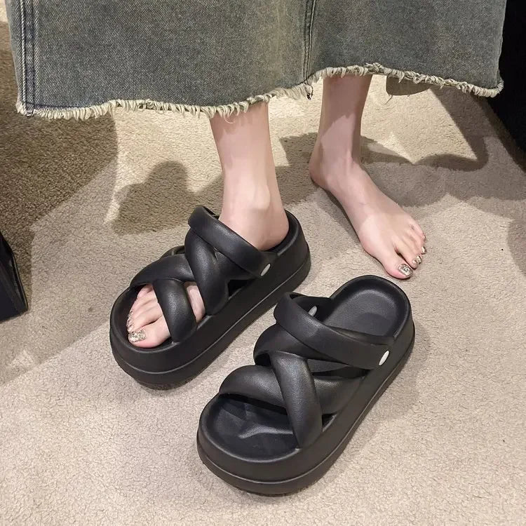 Thick Sole Heightened Comfortable Women's Sandals for Summer - Love Salve