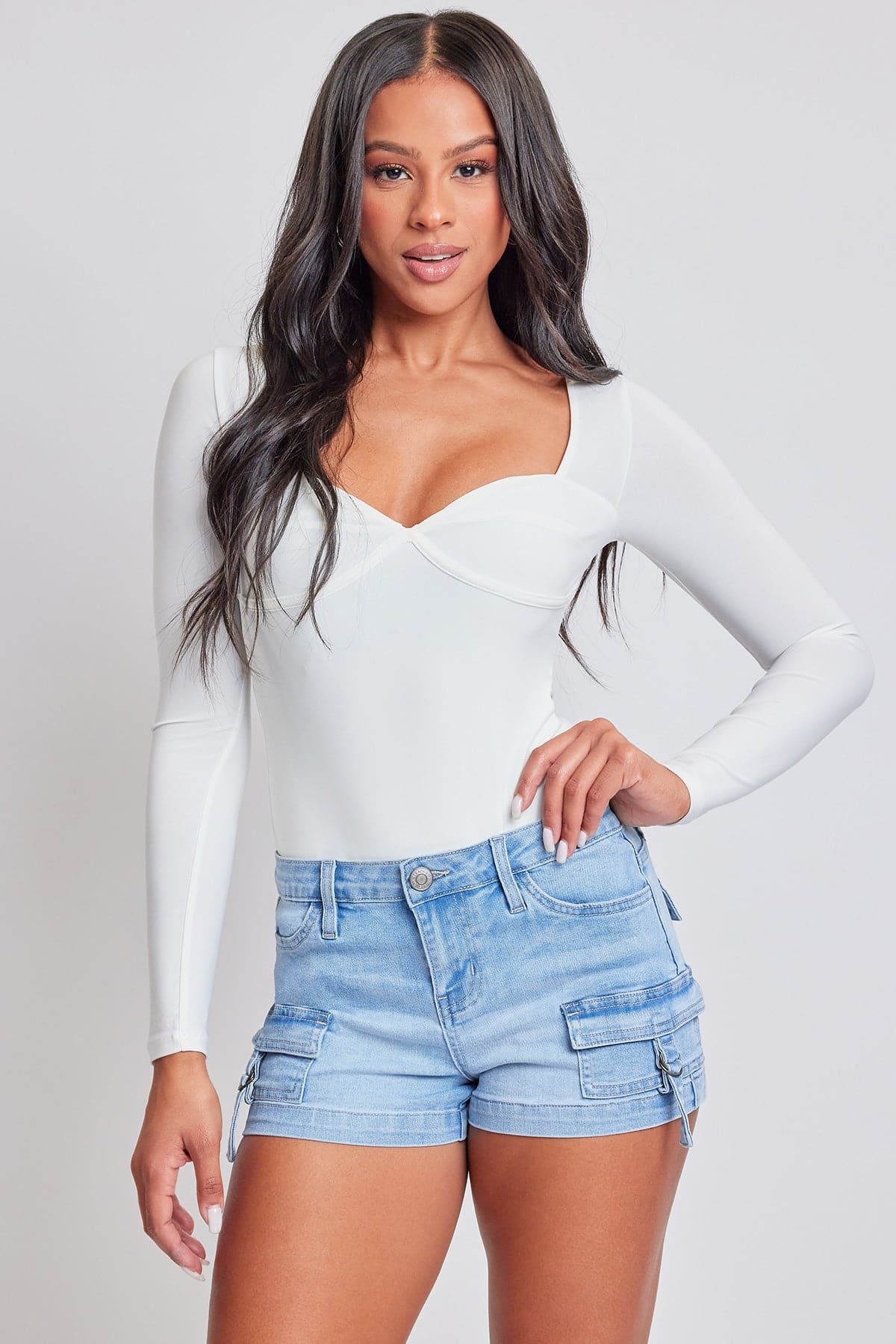 YMI Jeans: Cargo Denim Shorts