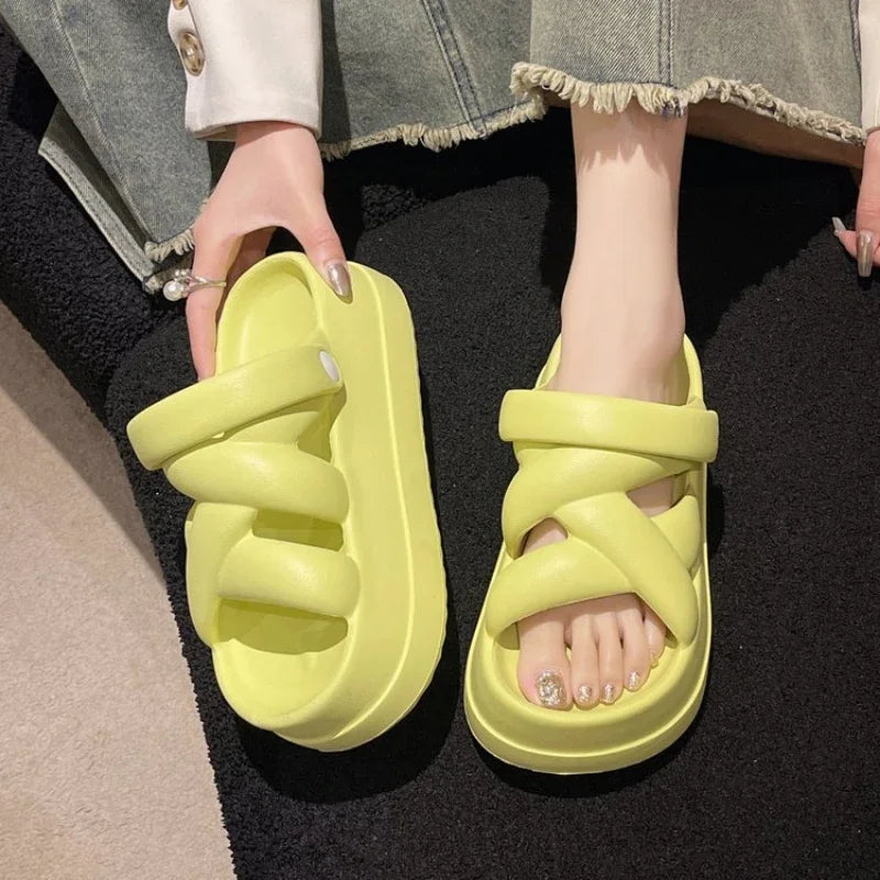 Thick Sole Heightened Comfortable Women's Sandals for Summer - Love Salve